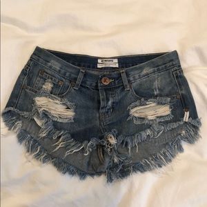 One Teaspoon Denim Shorts